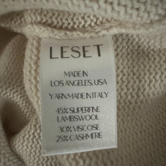 LESET crop sweater in ivory - XS - Picture 6 of 6